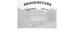 Desktop Screenshot of brockmeyers.de